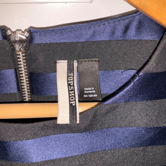 Navy/Black Striped Dress - Picture 2 of 4